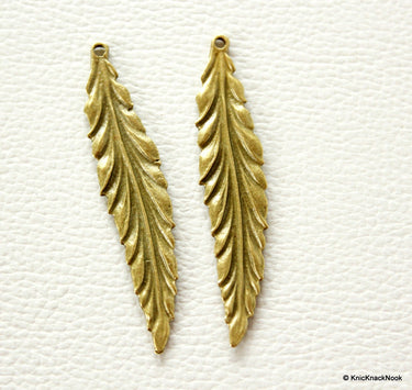 Long Leaf Bronze Charms